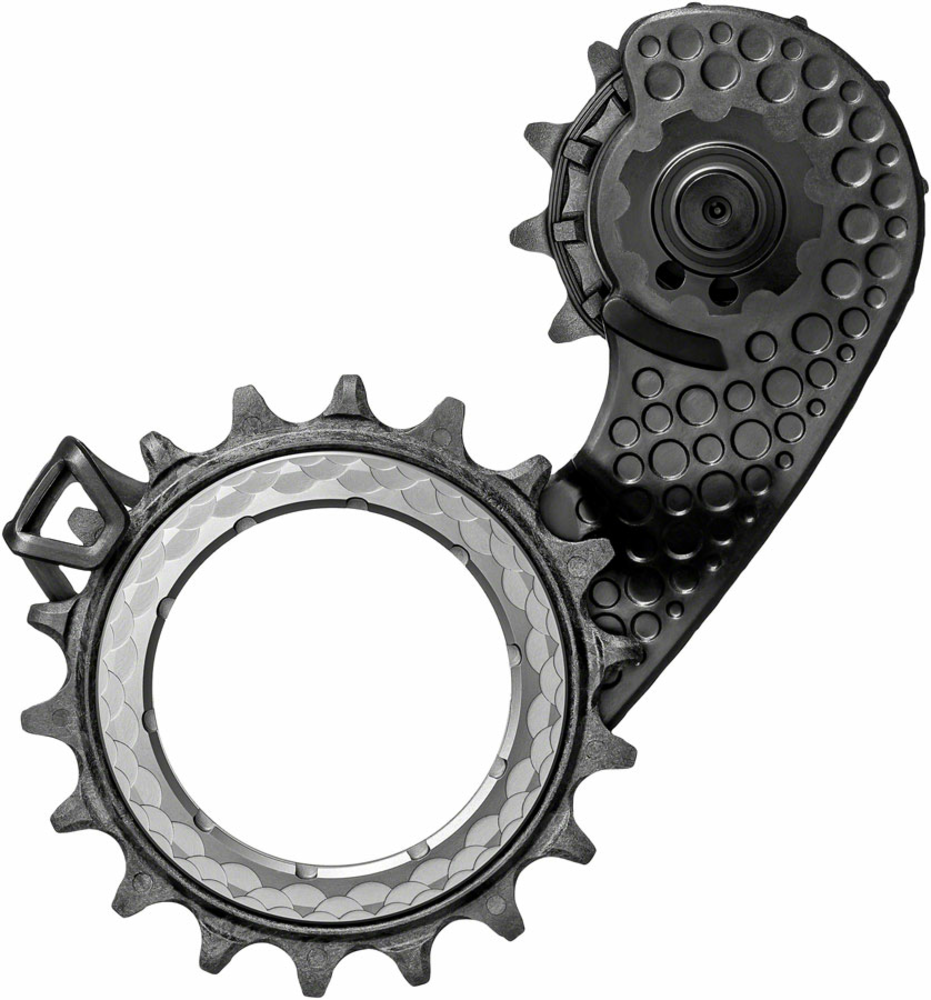 absoluteBLACK absoluteBLACK HOLLOWcage Oversized Derailleur Pulley Cage - For Shimano Ultegra 8150, Full Ceramic Bearings, Carbon Cage, Titanium
