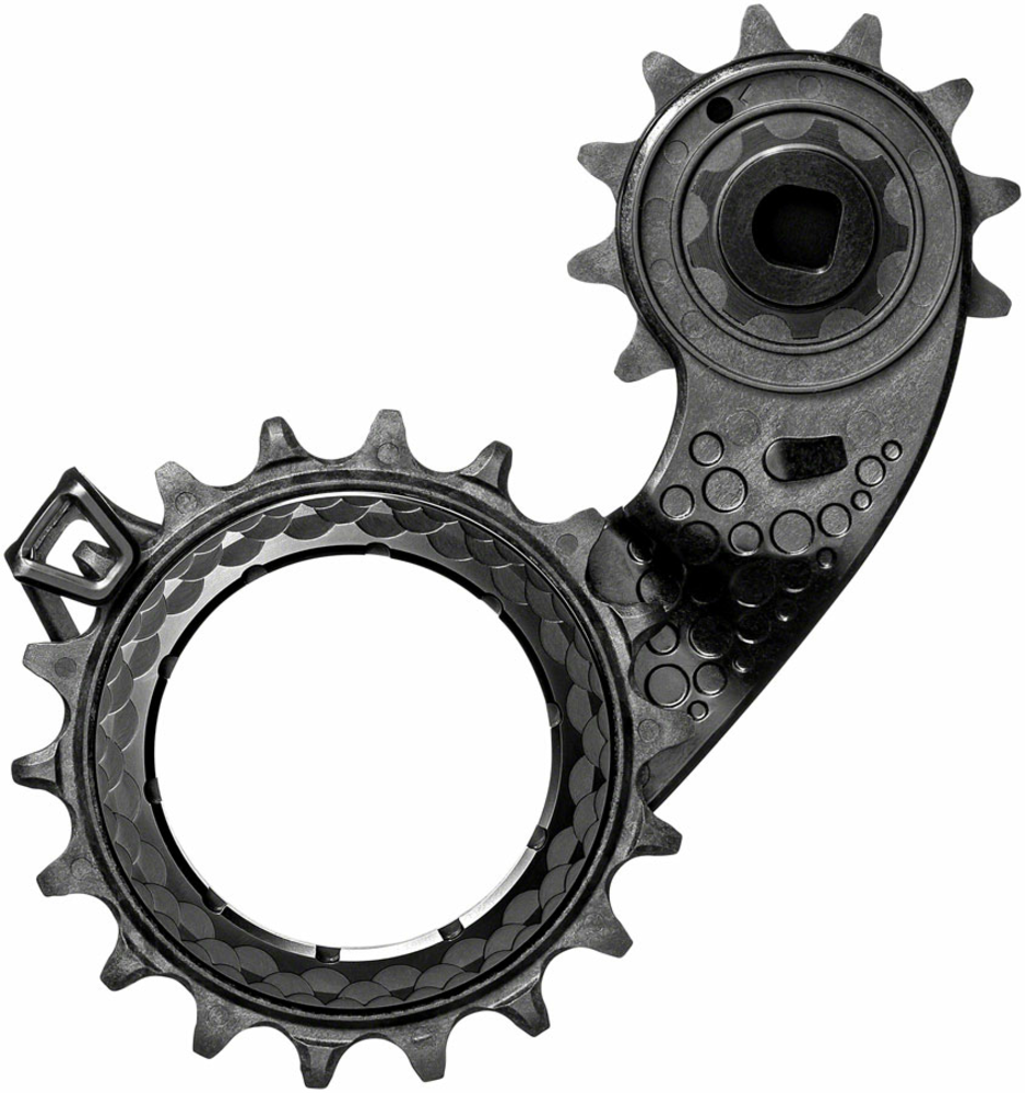 absoluteBLACK absoluteBLACK HOLLOWcage Oversized Derailleur Pulley Cage - For SRAM AXS, Full Ceramic Bearings, Carbon Cage, Black