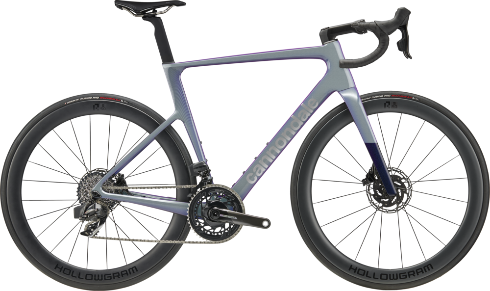 Cannondale SuperSix EVO 1 (Pre-Order) Color: Mystique Gray w/ Midnight Blue and Brushed Chrome