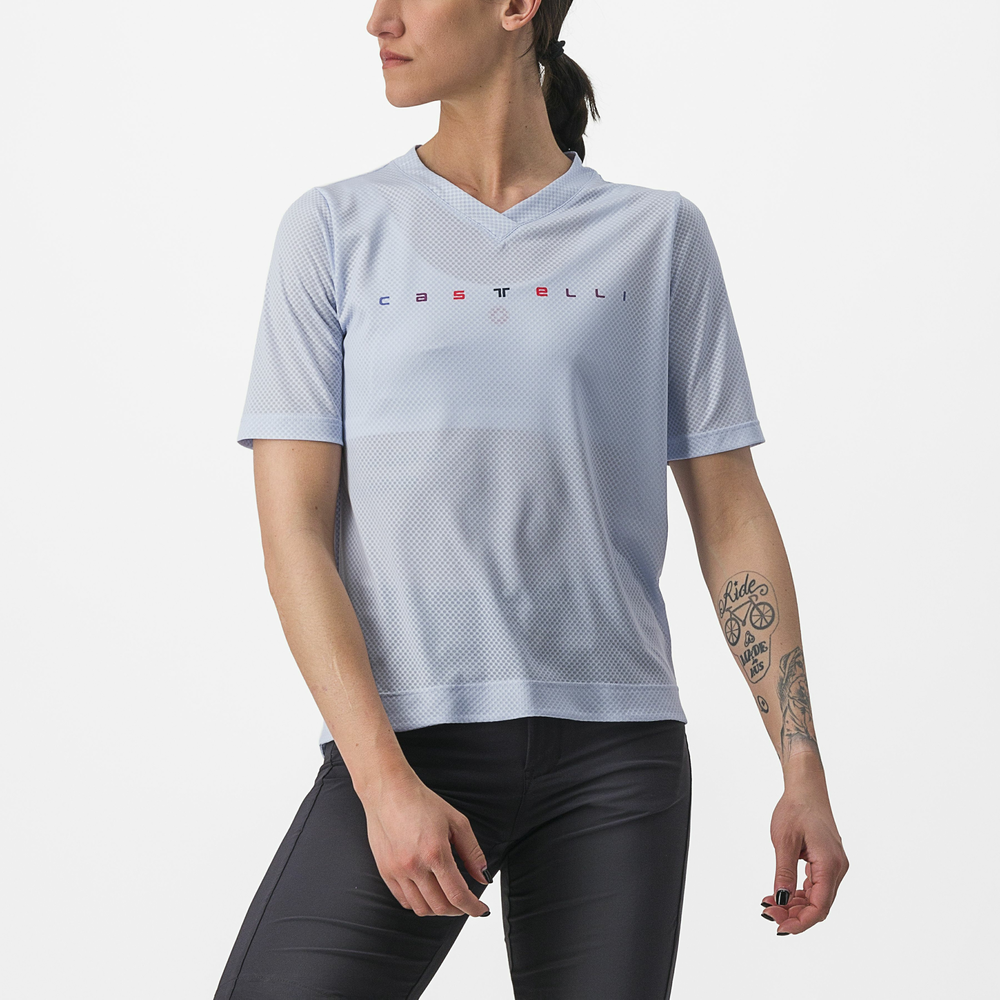 Castelli Trail Tech 2 W Tee Color: Frosted Lilac