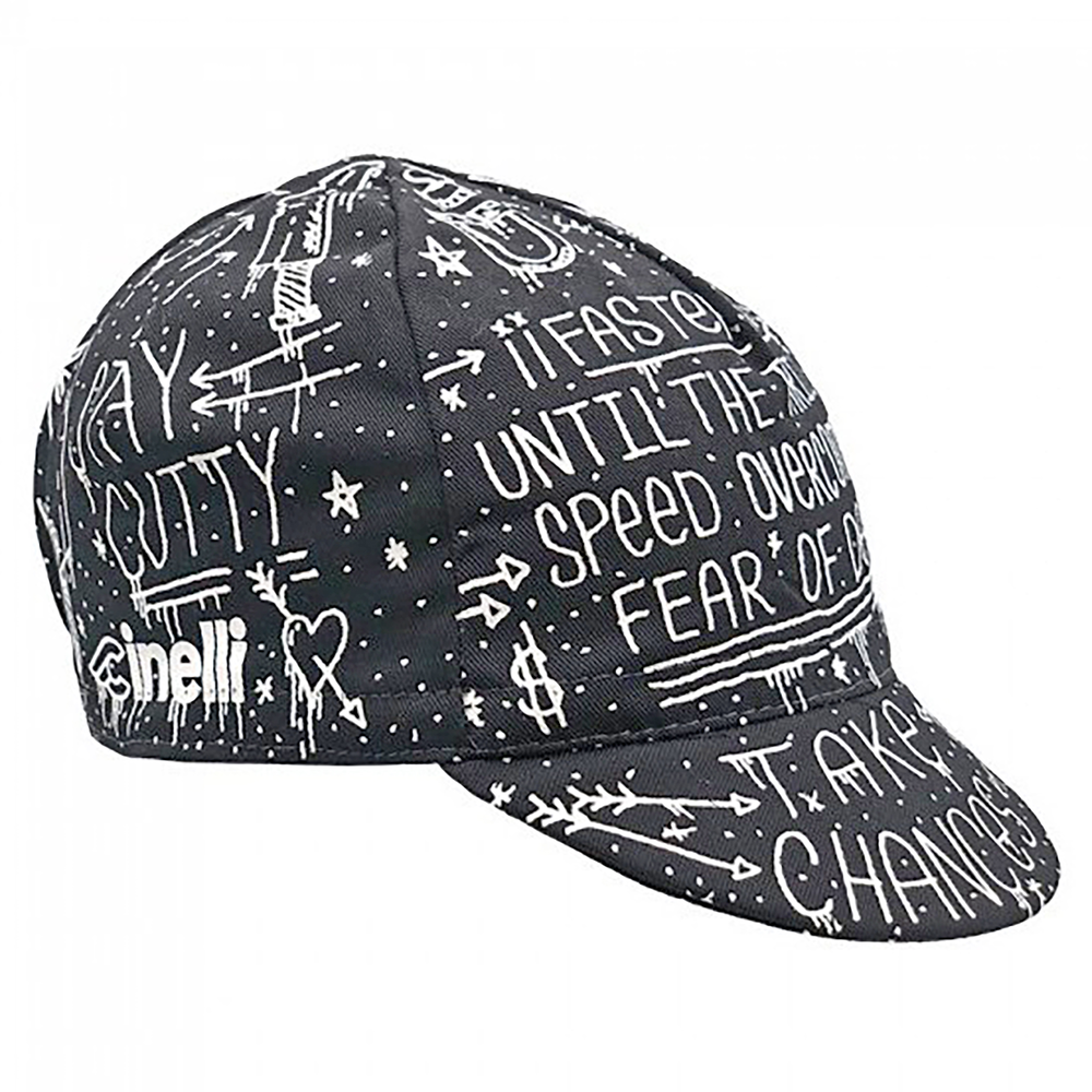 Cinelli Cycling Cap Rider Collection Color: Christiansen Black/White
