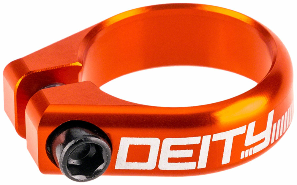 Deity Components DEITY Circuit Seatpost Clamp - 34.9mm, Orange 