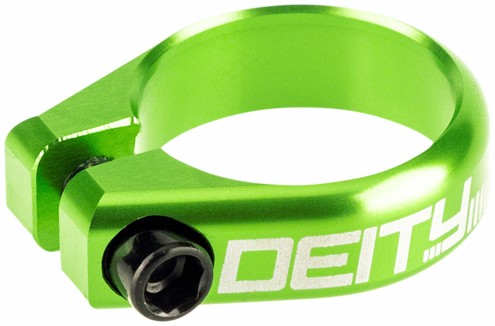 Deity Components DEITY Circuit Seatpost Clamp - 36.4mm, Green 