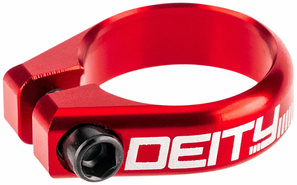 Deity Components DEITY Circuit Seatpost Clamp - 38.6mm, Red