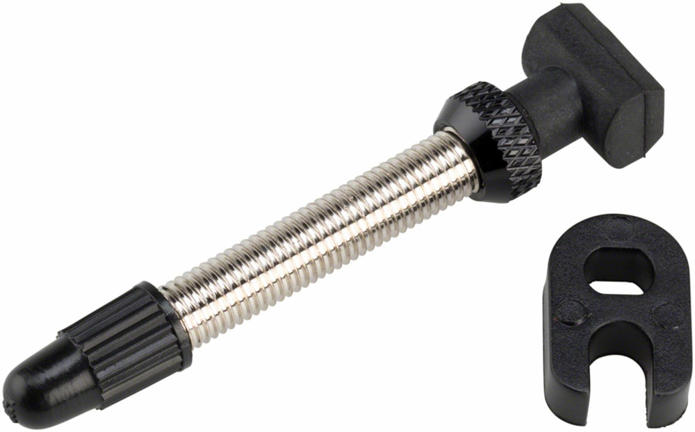 Paire De Valves Tubeless 40 Mm Pour Vélo - Tige Schrader 10 Mm, Alliage Aluminium, Rouge