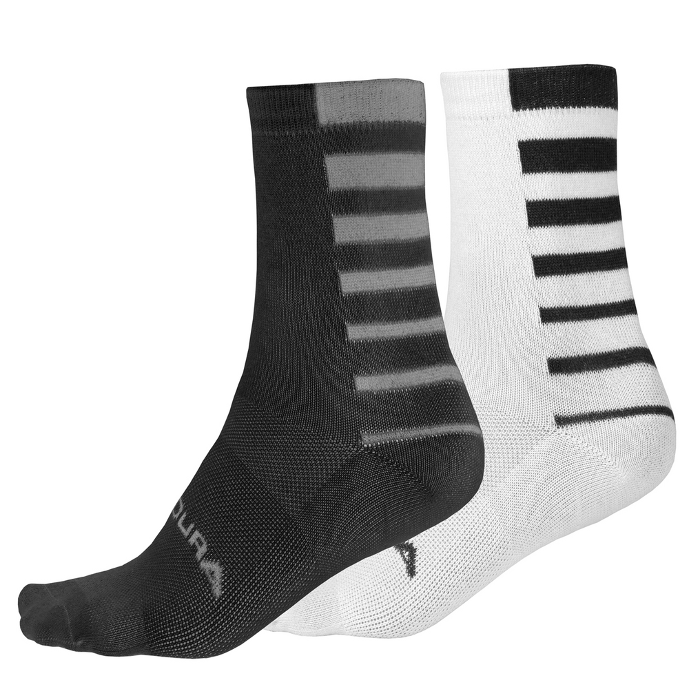 Endura Coolmax® Stripe Socks (Twin Pack) - The Bike Shop