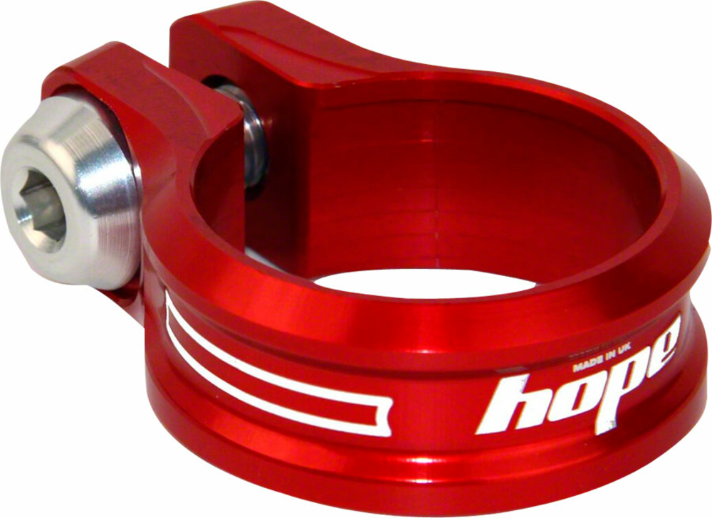 Hope Seat Clamp - Bolt, 34.9mm, Red
