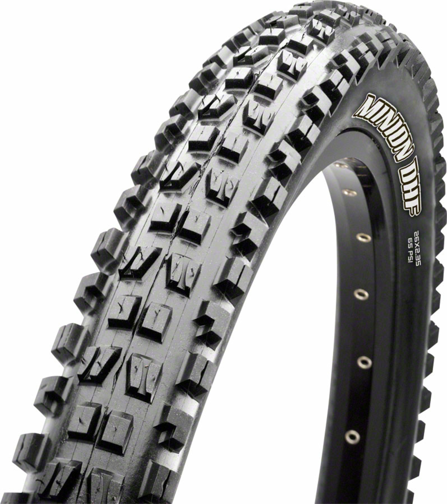 Maxxis Minion DHF Tire Bead | Casing | Color | Compatibility | Model | Size: Folding | 60 TPI | Black | Tubeless | Dual, EXO, Wide Trail | 29 x 2.50