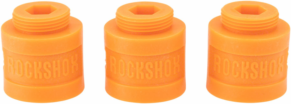 RockShox RockShox Bottomless Tokens - 35mm, Steel Tube Solo Air, 35 Silver A1, Qty: 3