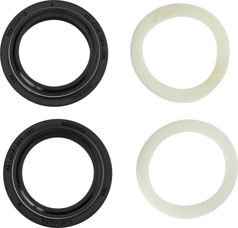 RockShox RockShox Dust Seal/Foam Ring: Black Flanged 32mm Seal, 5mm Foam Ring - SID A1-A3 /Reba A1-A4 