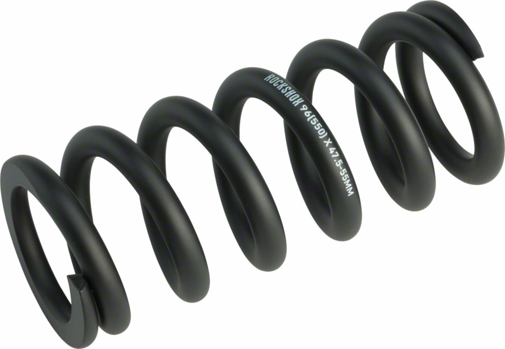 RockShox RockShox Metric Coil Spring - Length 134mm, Travel 47.5-55mm, 550 lbs, Black