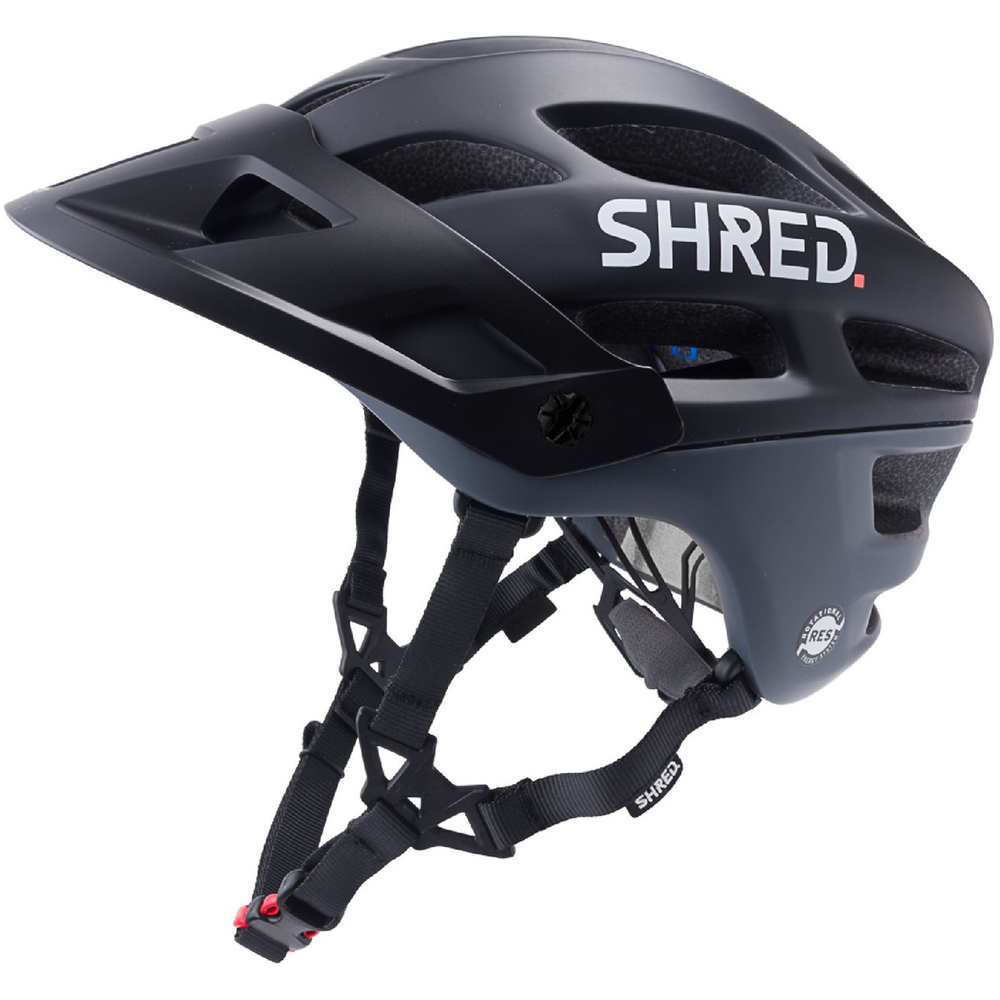 Shred Luminary Noshock Helmet Color: Black/Charcoal