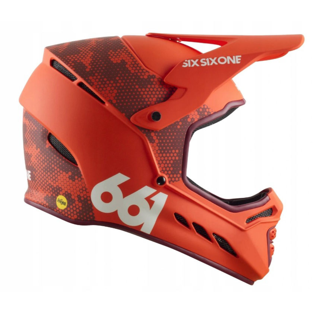 SixSixOne Reset MIPS Full Face Helmet Color: Digi Orange