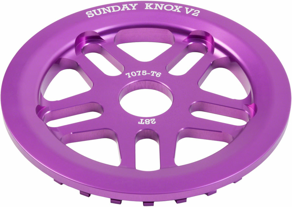 Sunday Sunday Knox V2 Sprocket - 28t, Anodized Purple