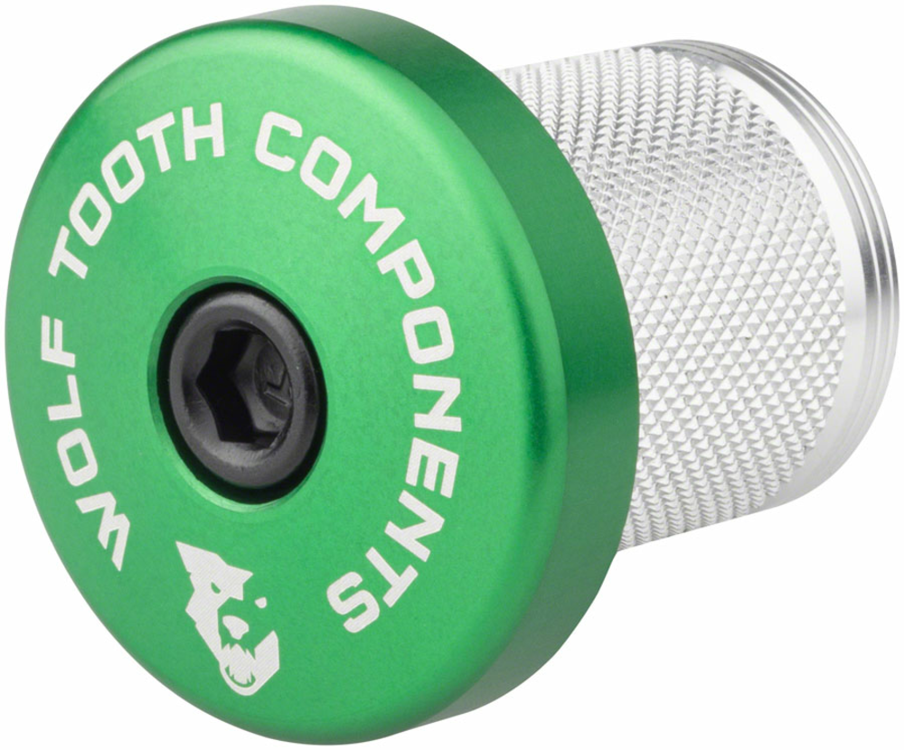 Wolf Tooth Wolf Tooth Compression Plug with Integrated Spacer Stem Cap, Green