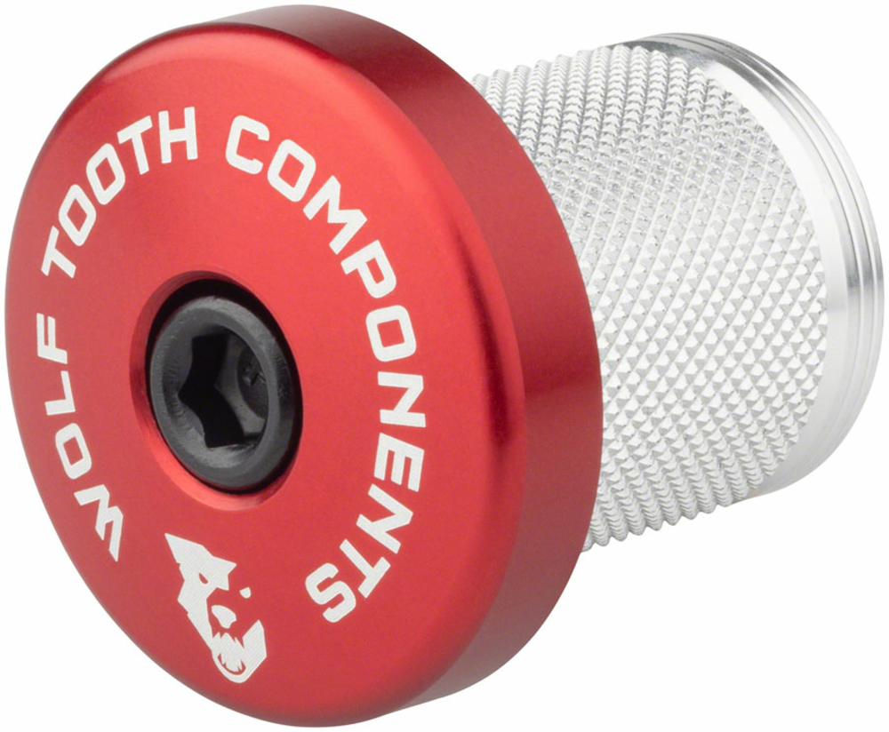 Wolf Tooth Wolf Tooth Compression Plug with Integrated Spacer Stem Cap, Red