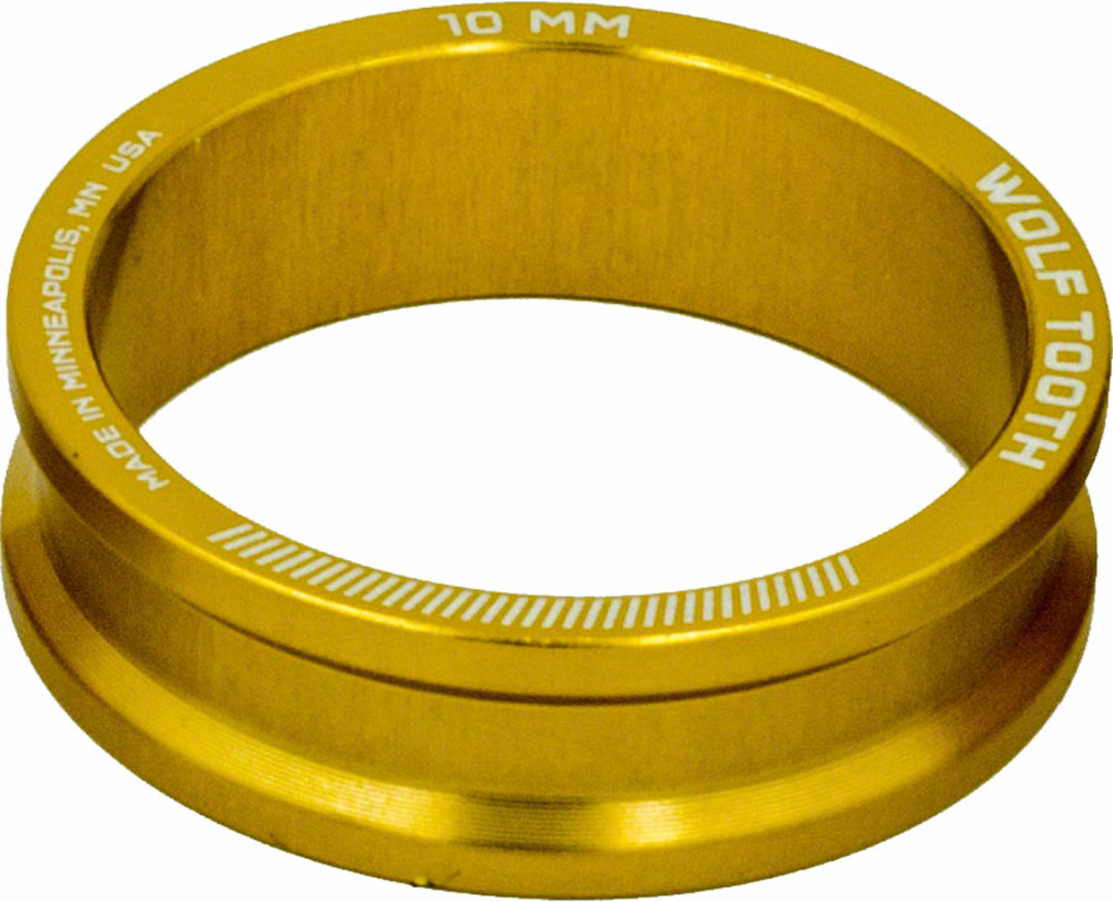 Wolf Tooth Wolf Tooth Headset Spacer 5 Pack, 10mm, Gold