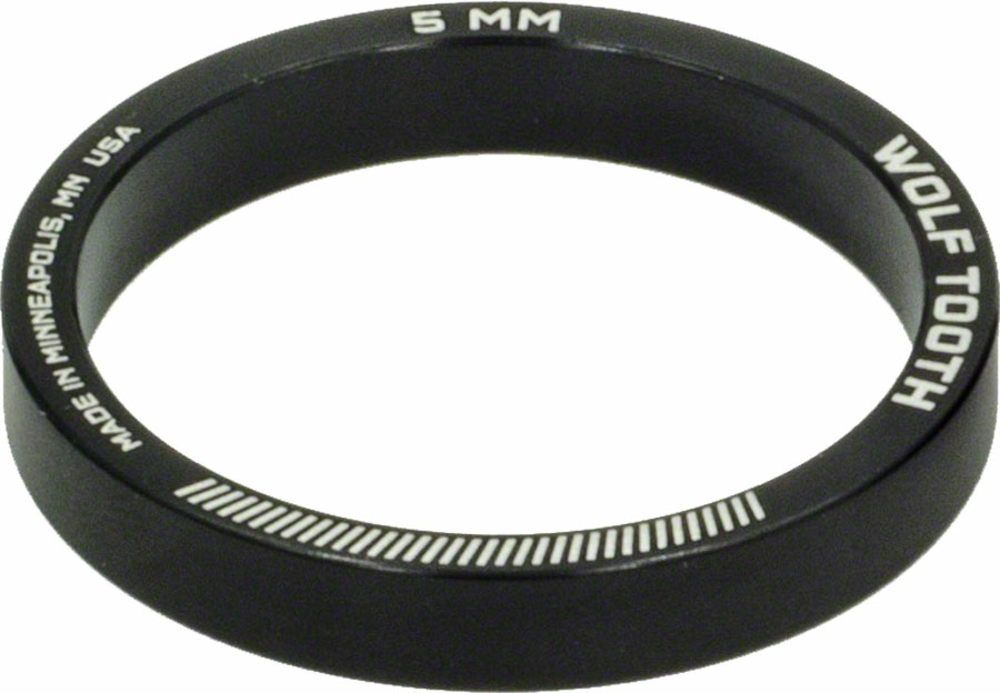 Wolf Tooth Wolf Tooth Headset Spacer 5 Pack, 5mm, Black