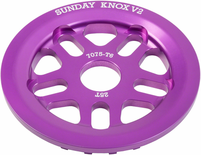 Sunday Sunday Knox V2 Sprocket - 25t, Anodized Purple