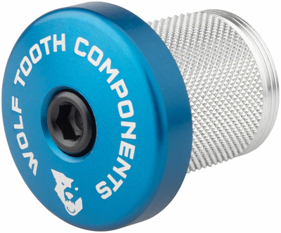 Wolf Tooth Wolf Tooth Compression Plug with Integrated Spacer Stem Cap, Blue