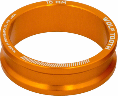 Wolf Tooth Wolf Tooth Headset Spacer 5 Pack, 10mm, Orange