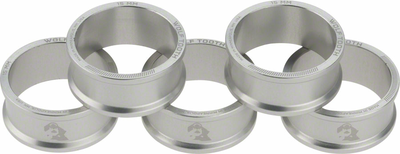 Wolf Tooth Wolf Tooth Headset Spacer 5 Pack, 15mm, Silver