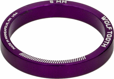Wolf Tooth Wolf Tooth Headset Spacer 5 Pack, 5mm, Purple