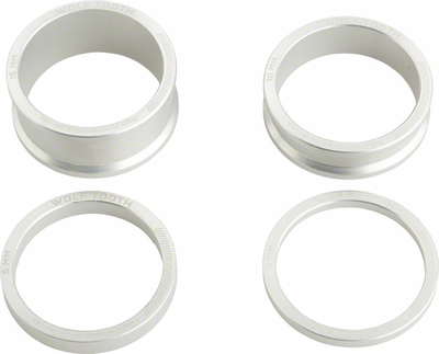 Wolf Tooth Wolf Tooth Headset Spacer Kit 3, 5, 10, 15mm, Silver